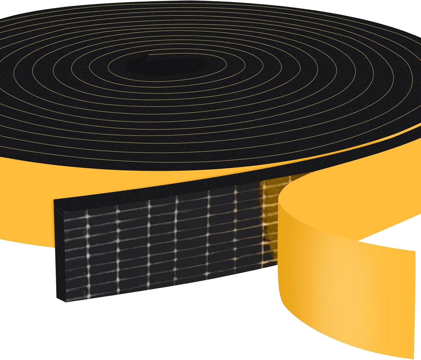 Soundproof Door Window Seal Strips - Easy Cut, 33Ft