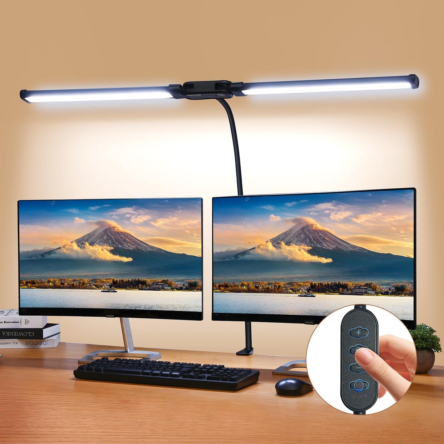 VEVOR Double Head LED Desk Lamp: 50 Lighting Modes