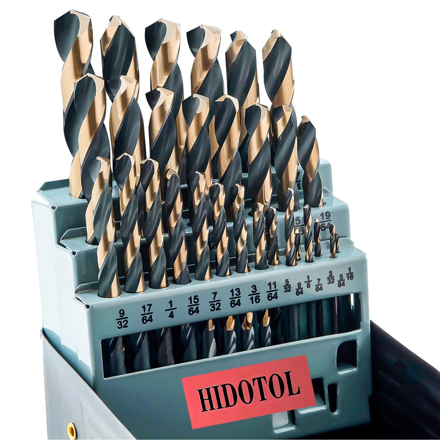 Drill Bit Set 29Pcs High Speed Steel with Indexed Storage Case
