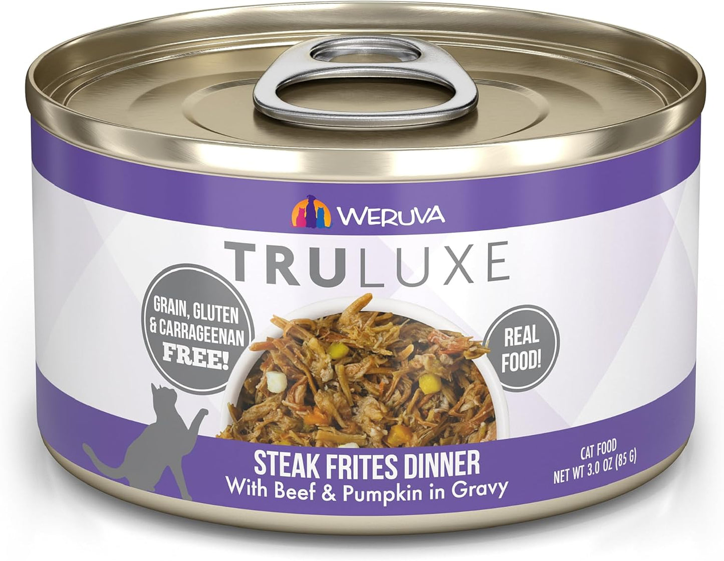 Weruva TruLuxe Cat Food, Steak Frites Dinner with Beef & Pumpkin