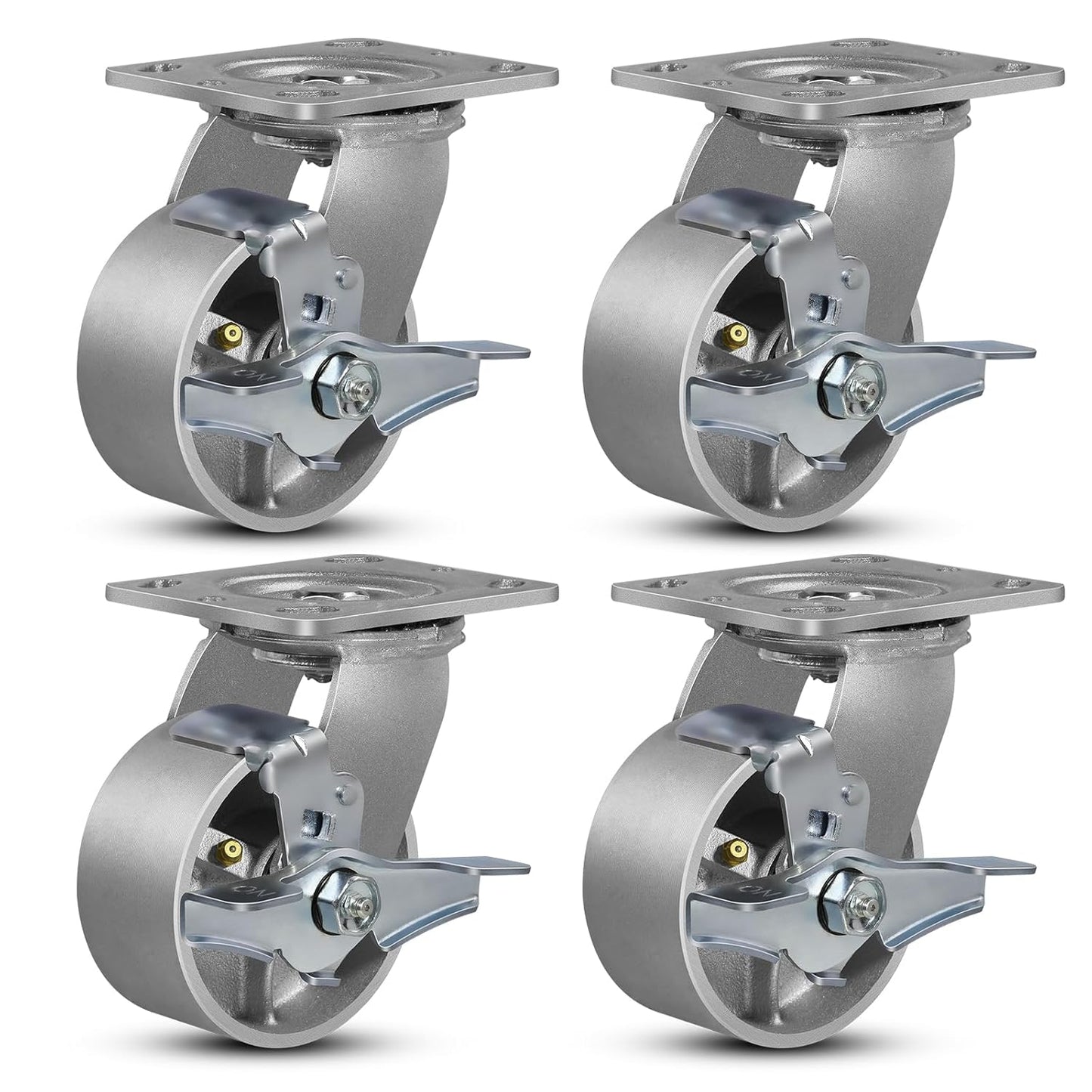 4inx2in Heavy Duty Industrial Casters Set for Tough Applications