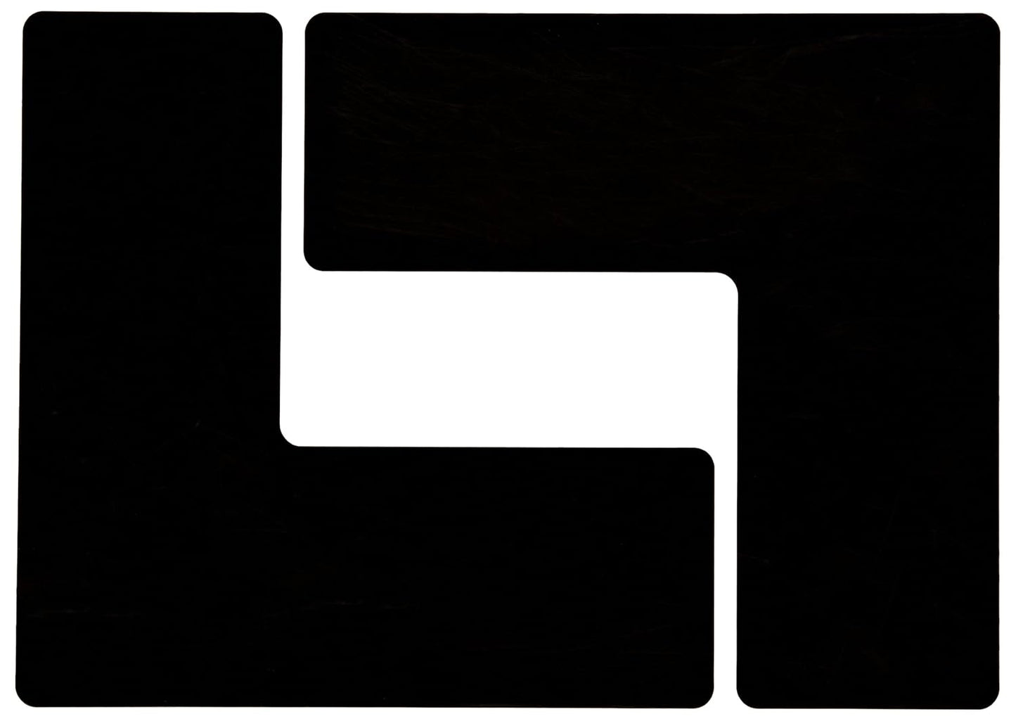 Brady ToughStripe Nonabrasive L Shape Floor Marking Tape Pack