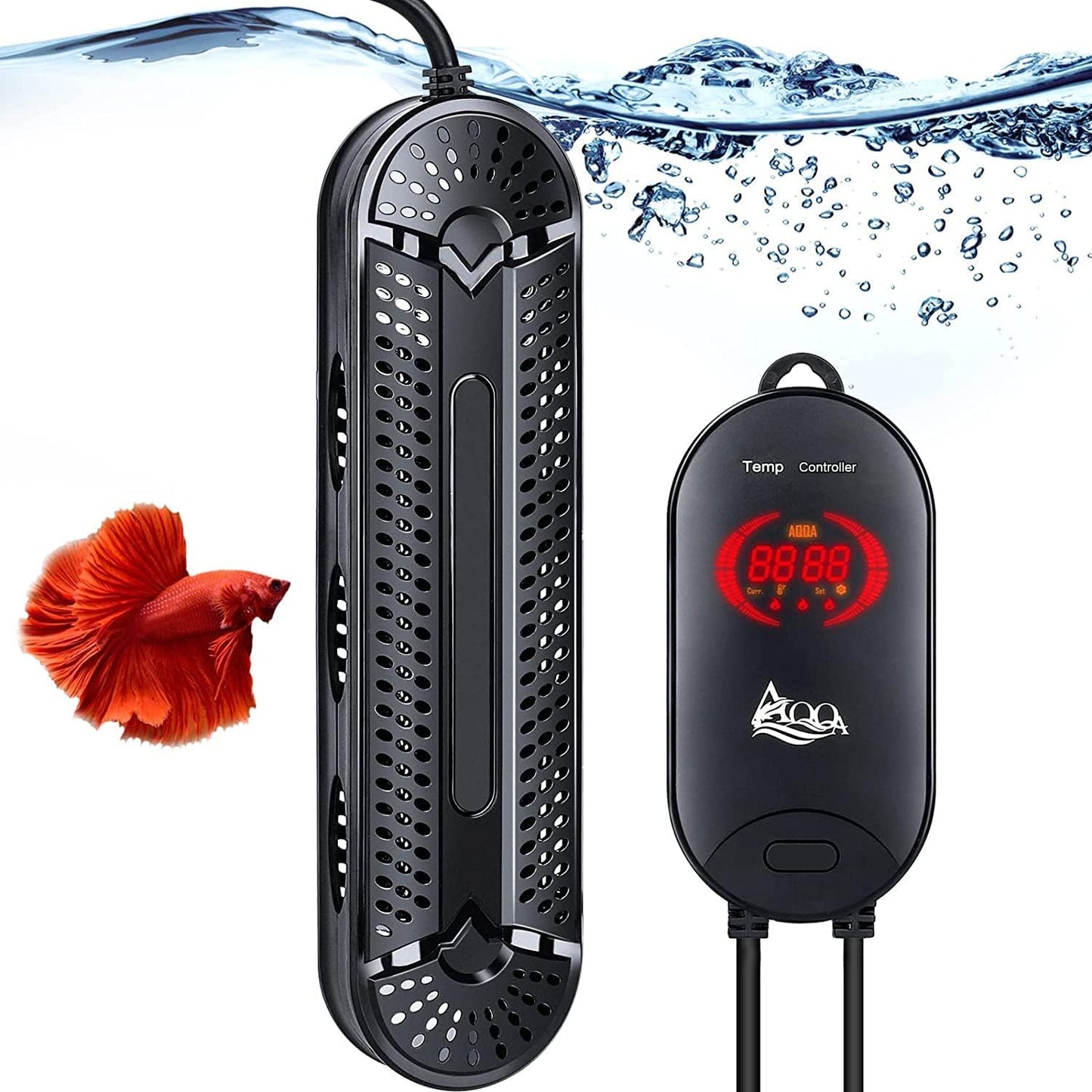 AQQA 500W Submersible Tank Heater - Precise Control for Large Tanks