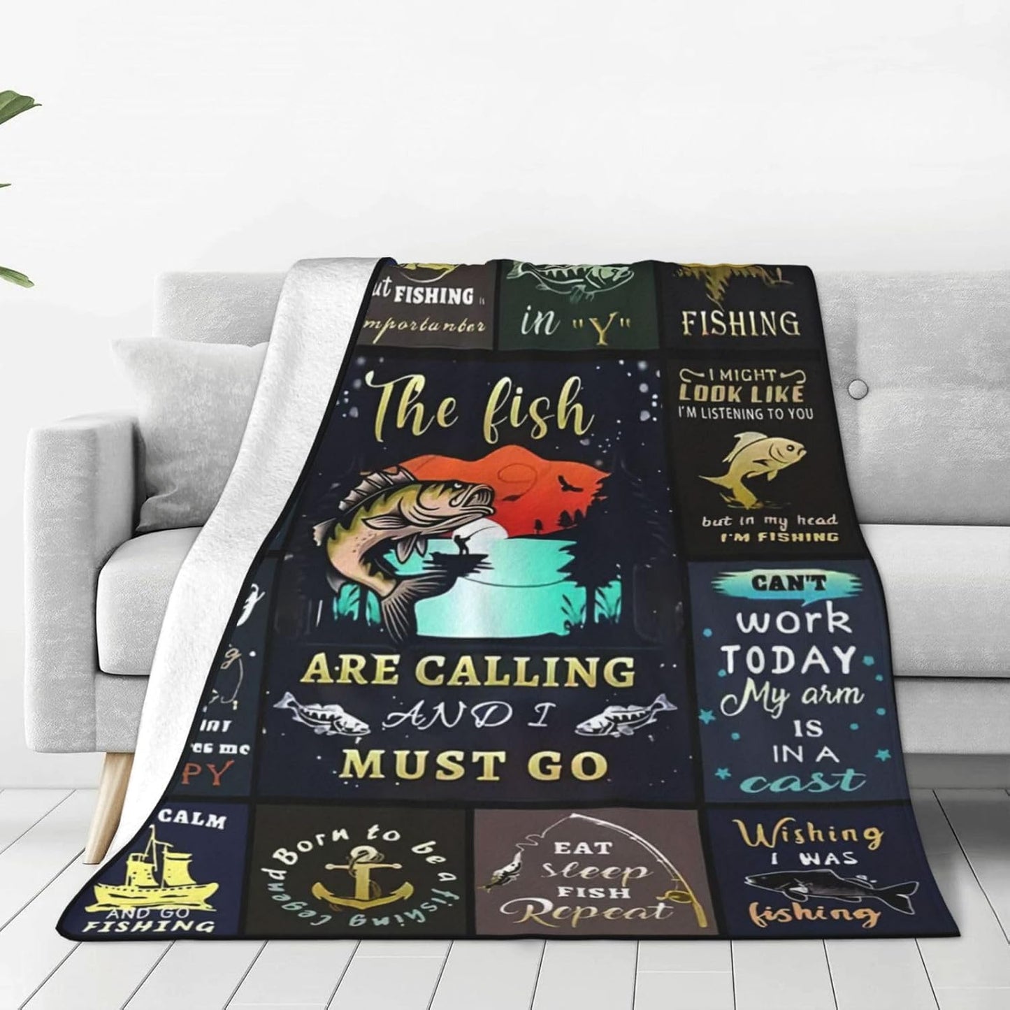 DLTND Fish Blanket: Super Soft Warmth for Winter