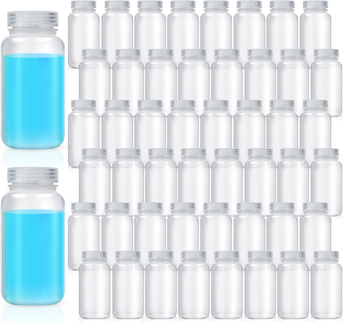 48 Pcs 8 oz Pill Bottle Sample Containers for Lab and Home Use