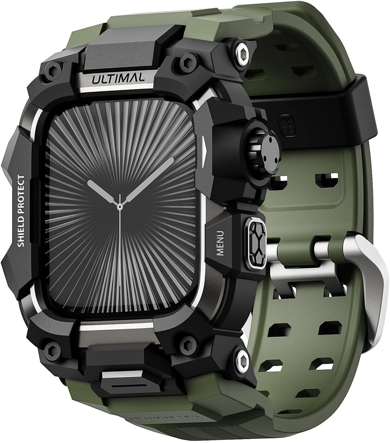 ULTIMAL Rugged Case with Band for Apple Watch 46mm - Tough Protection