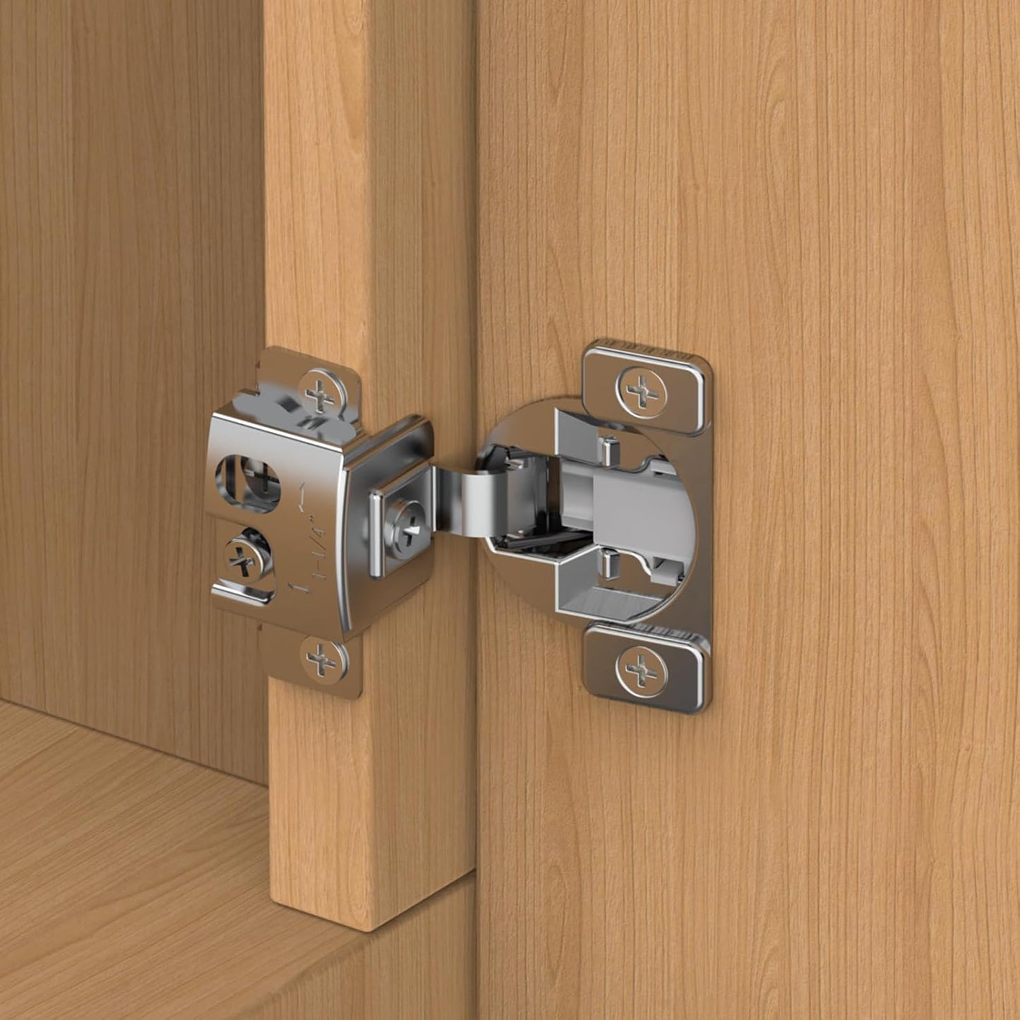 20 Pack 1-1/4in Overlay Soft Close Concealed Hinges for Cabinets