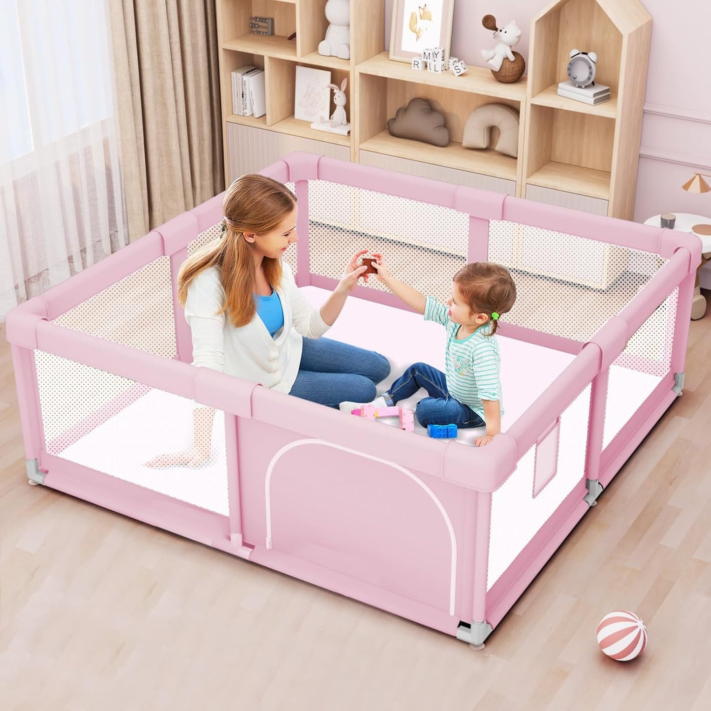 Large Baby Playpen for Toddlers - Safe Indoor & Outdoor Fun