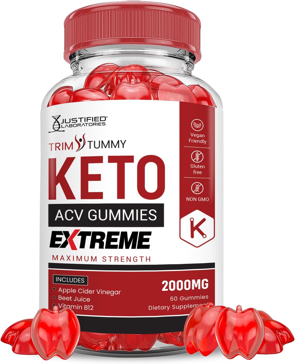 Extreme 2000MG ACV Gummies | Trim Tummy & Boost Energy!