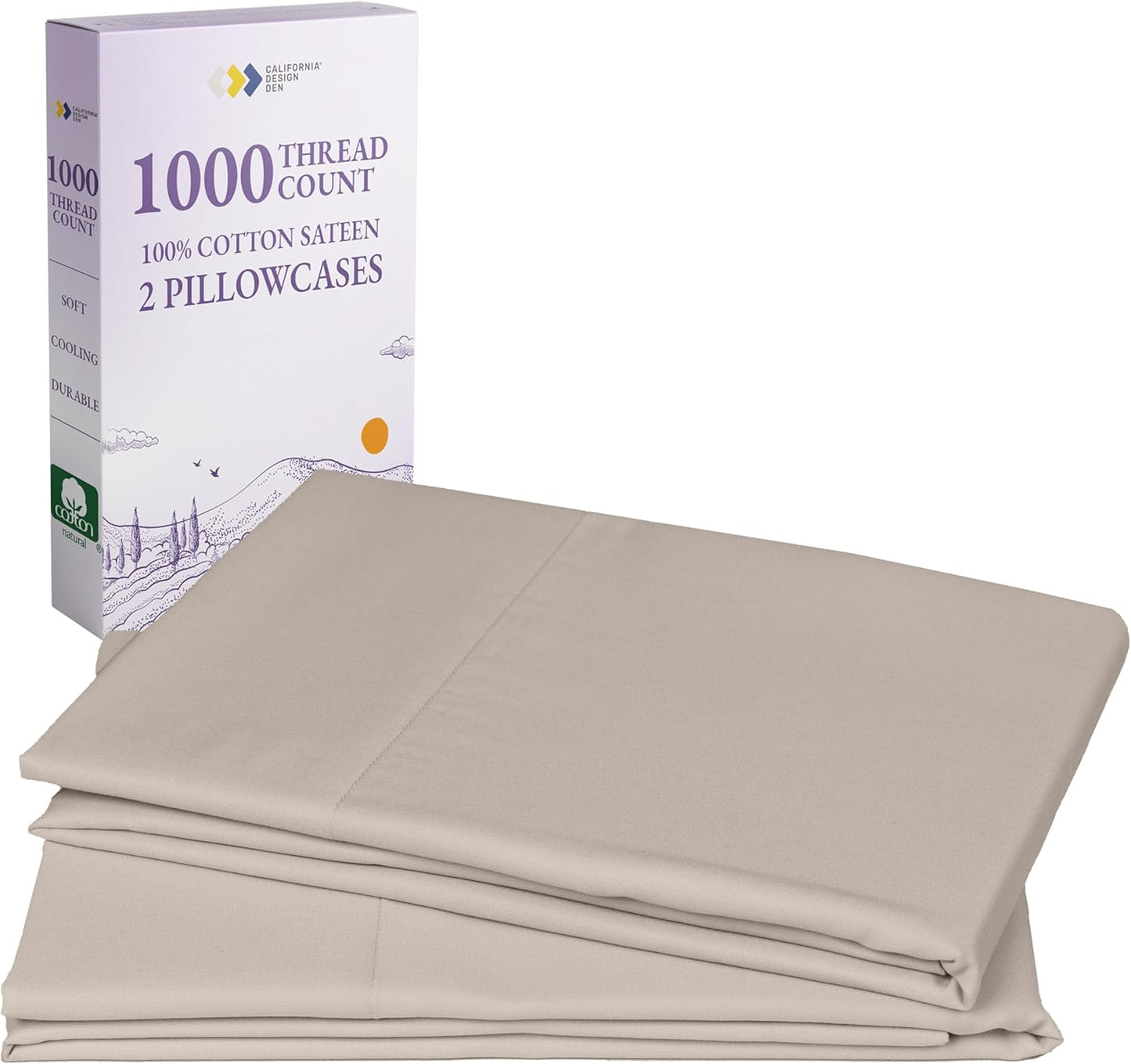 Luxury 1000 Thread Count King Pillow Cases for Ultimate Comfort