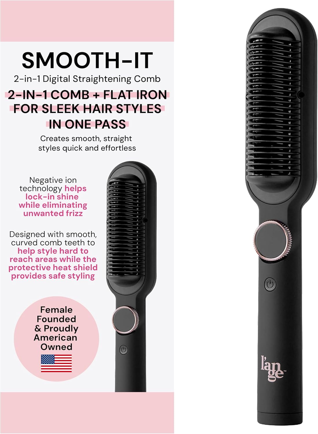 L'ANGE HAIR Smooth-It 2-in-1 Hot Comb Straightener Review