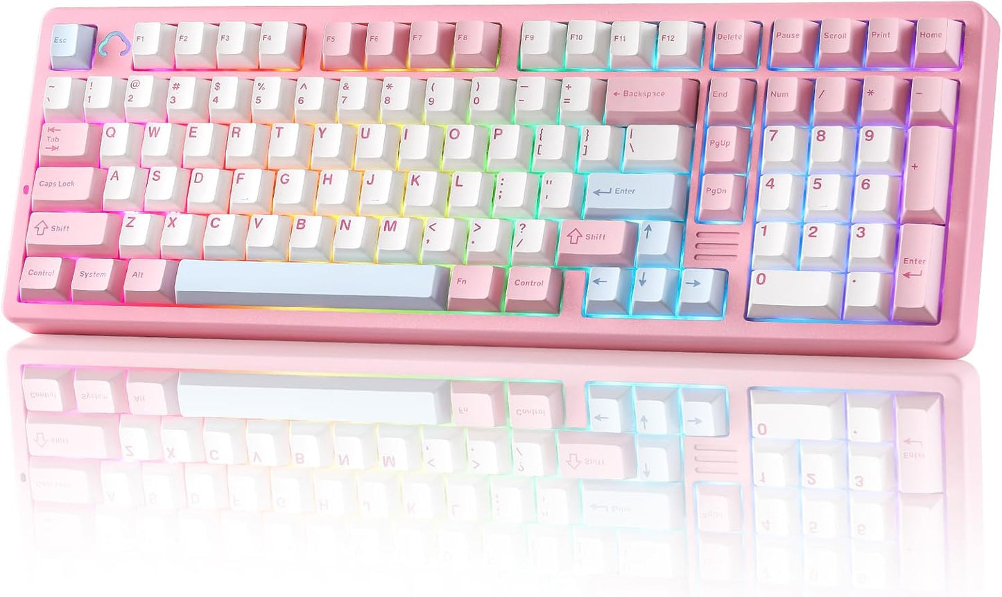 YUNZII AL98 Wireless Mechanical Gaming Keyboard with RGB Backlit
