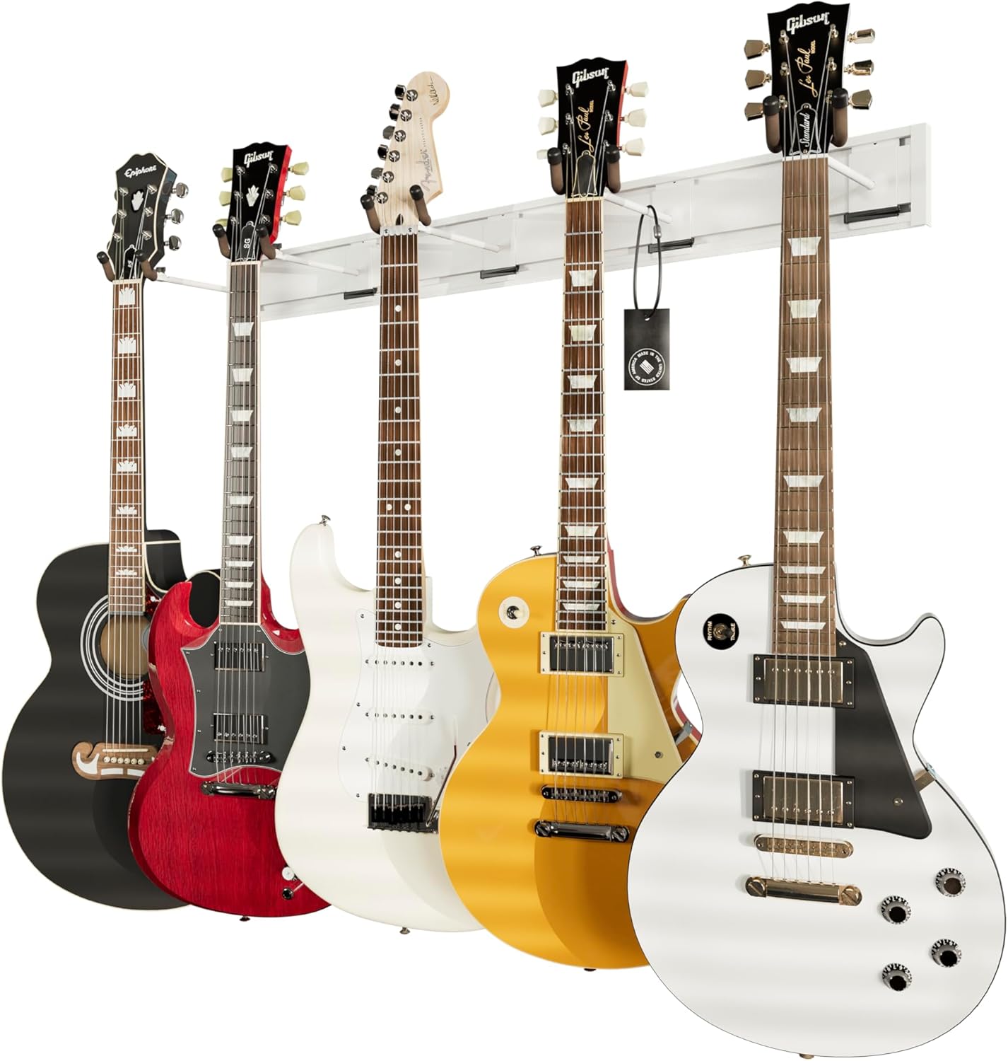 String Swing Guitar Wall Rack: Organize 5 Guitars
