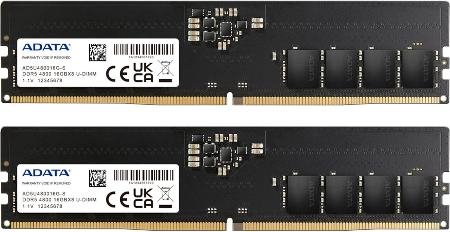 ADATA Premier DDR5 4800MHz 32GB UDIMM Memory RAM Module Kit Review