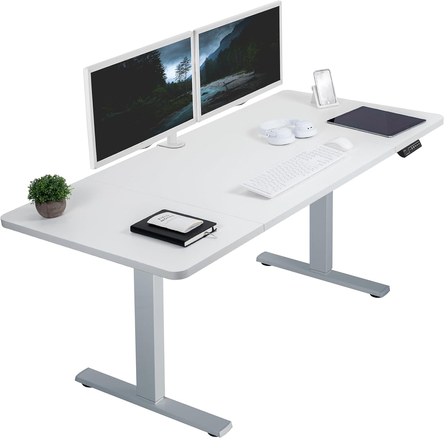 VIVO Electric Standing Desk with Memory Height Adjustment Features