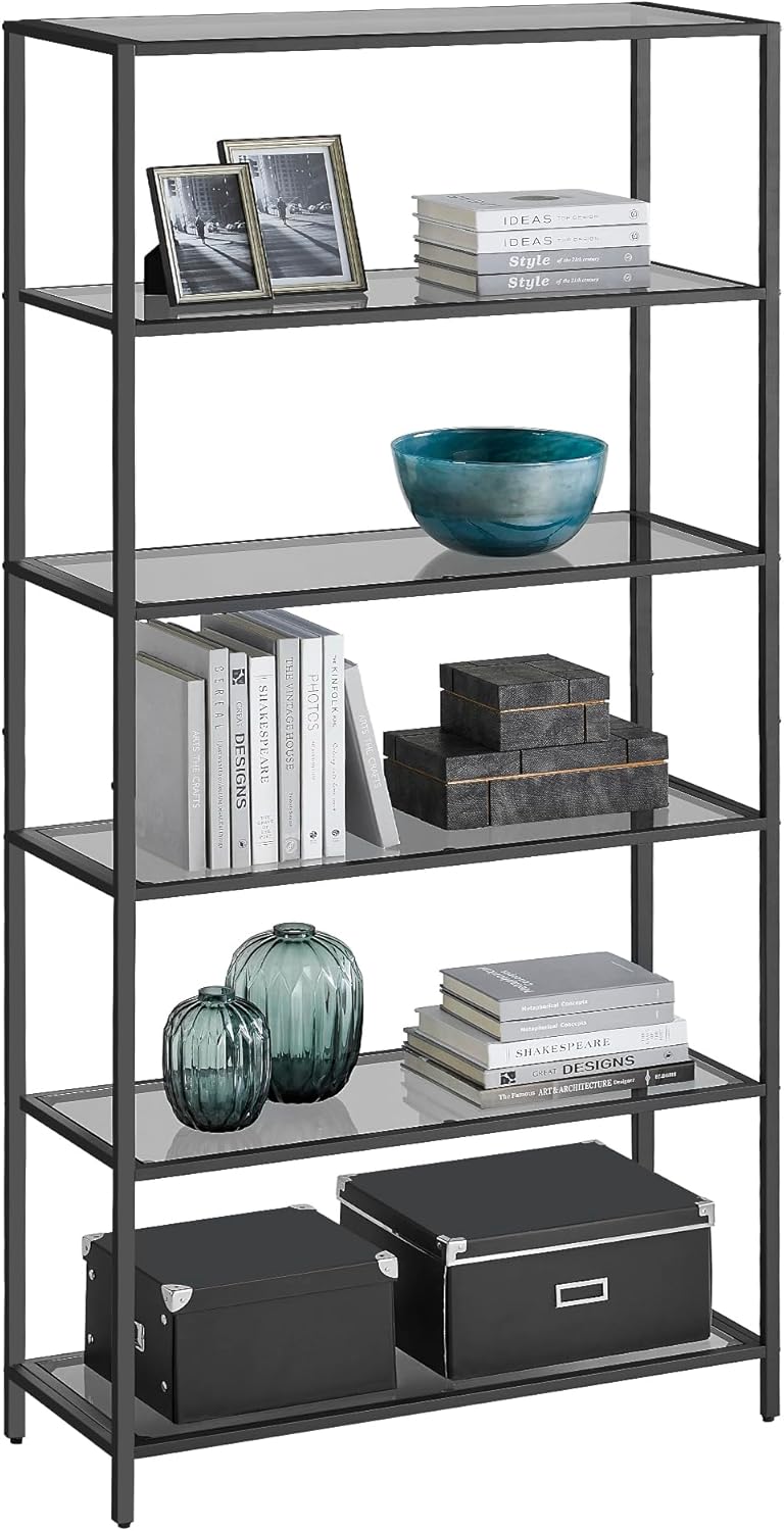 VASAGLE 6-Tier Bookshelf for Modern Minimalist Home Decor