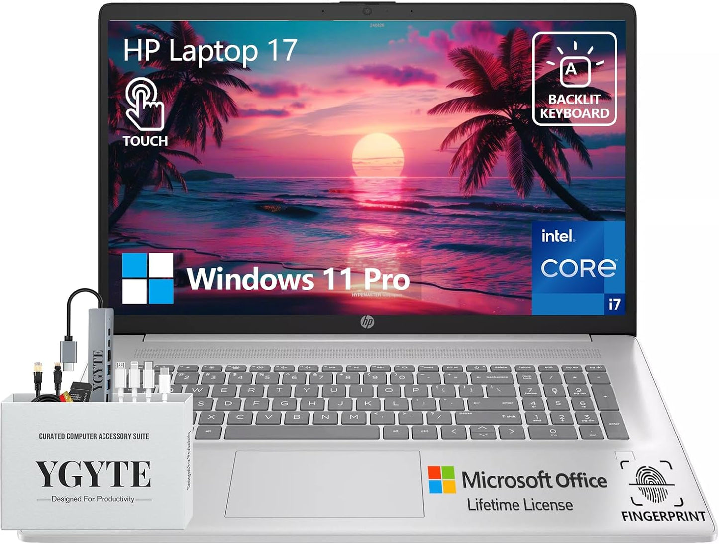 HP 17 Inch Touchscreen Laptop with i7, 40GB RAM, 1TB SSD
