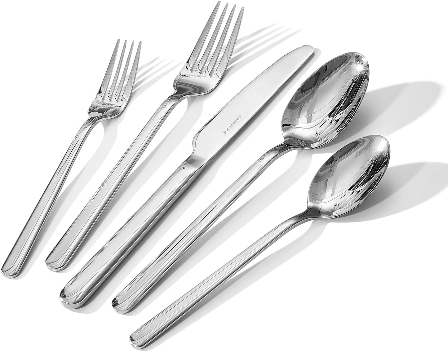 KINGSTONE Forged 30-Piece Silverware Set for Elegant Dining
