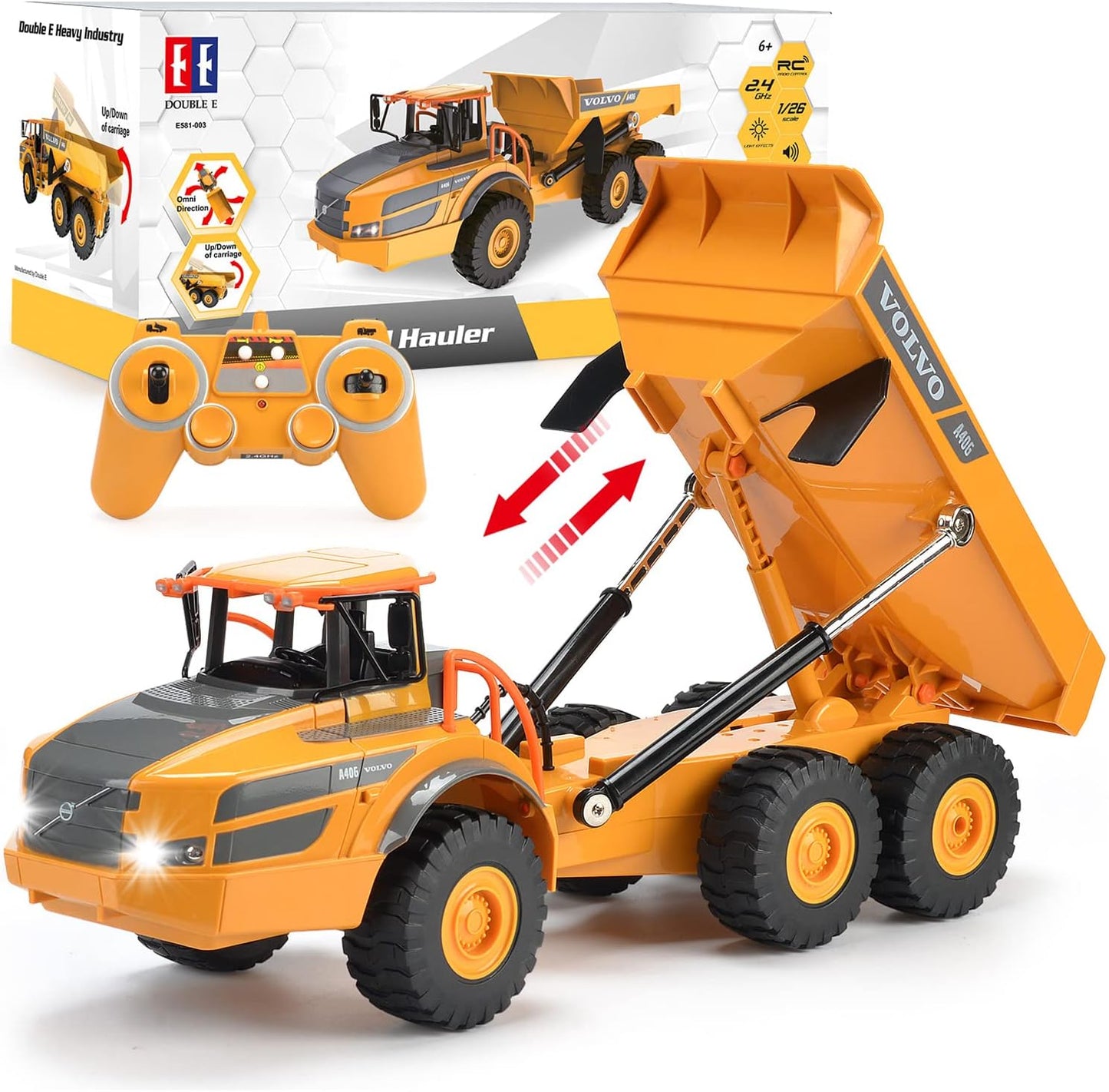 Volvo RC Dump Truck Toy for Kids - Fun Construction Vehicle