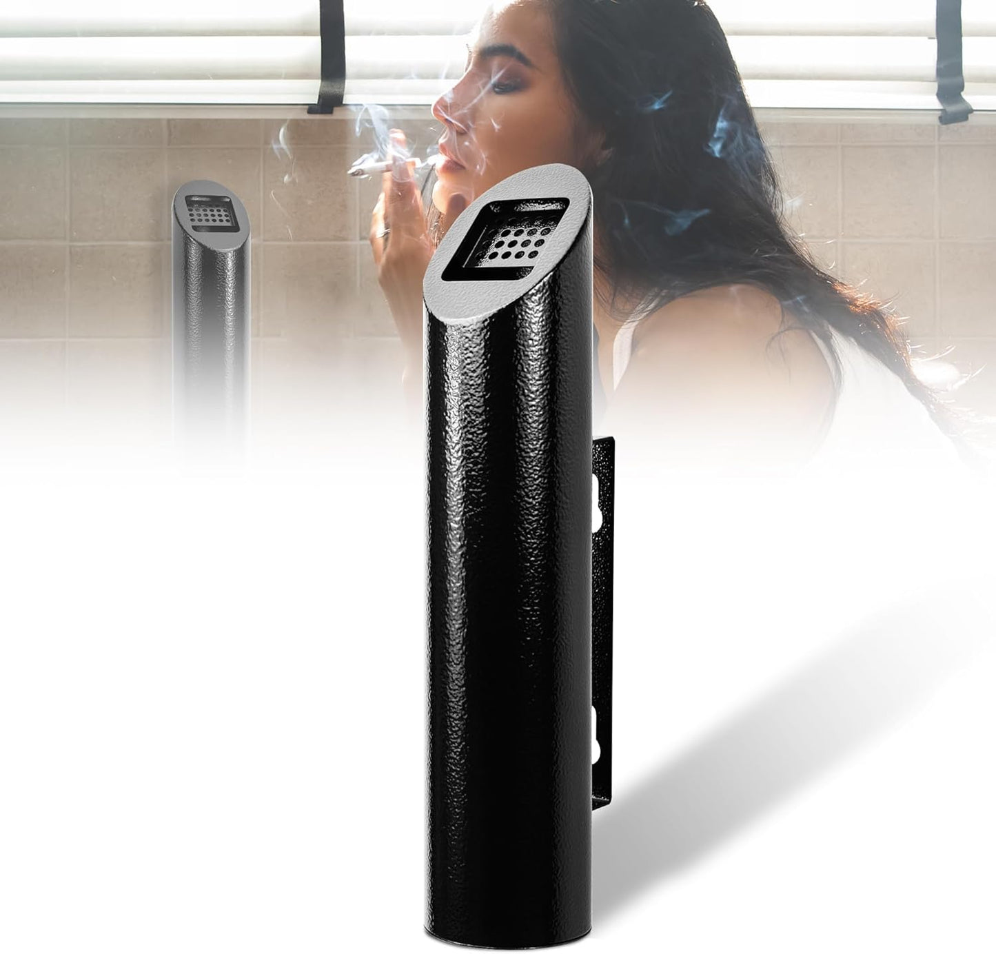 Cigarette Butt Disposal Bin - Fireproof, Corrosion Resistant Ashtray