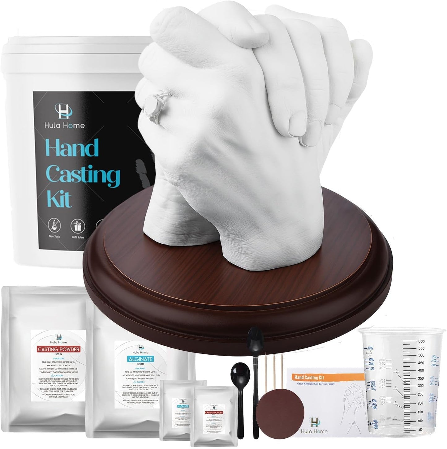 Hula Home Hand Casting Kit for Couples & Family Keepsake Sculpture