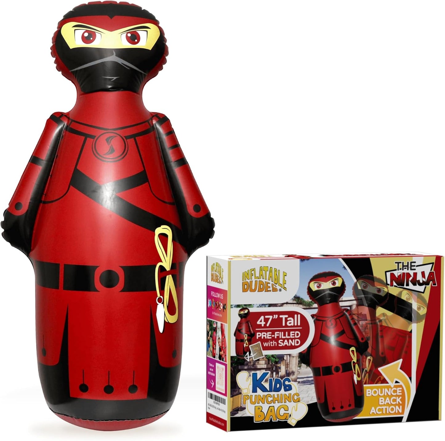 Ninja Kids Punching Bag - Bounce-Back Fun!