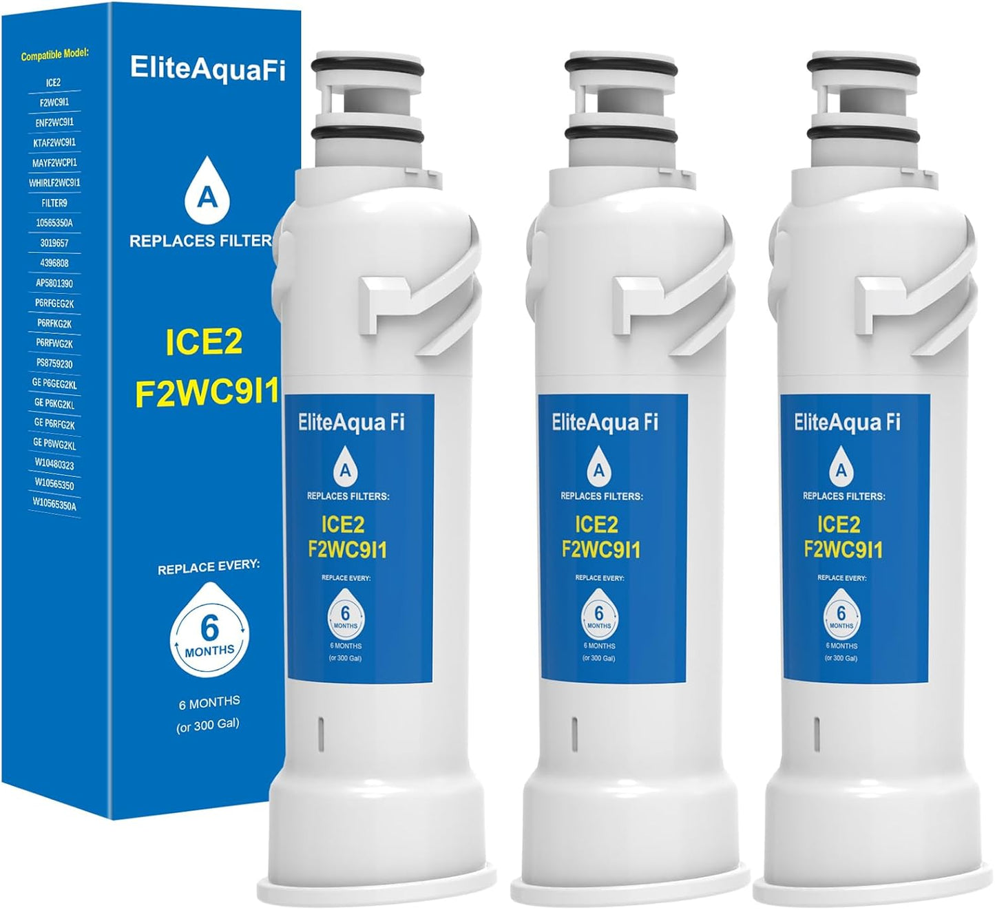 ICE2 F2WC9I1 Ice Filter 3 Pack for 50 Ib Ice Maker Machines