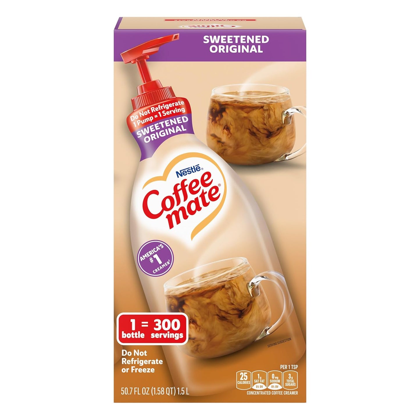 Nestle Coffee mate Sweetened Liquid Creamer - No Refrigeration Needed!