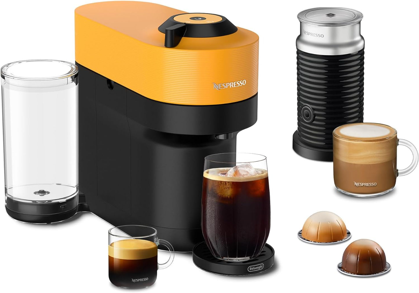 Delight in Barista-Quality Espresso: Nespresso Vertuo Pop+ in Mango Yellow