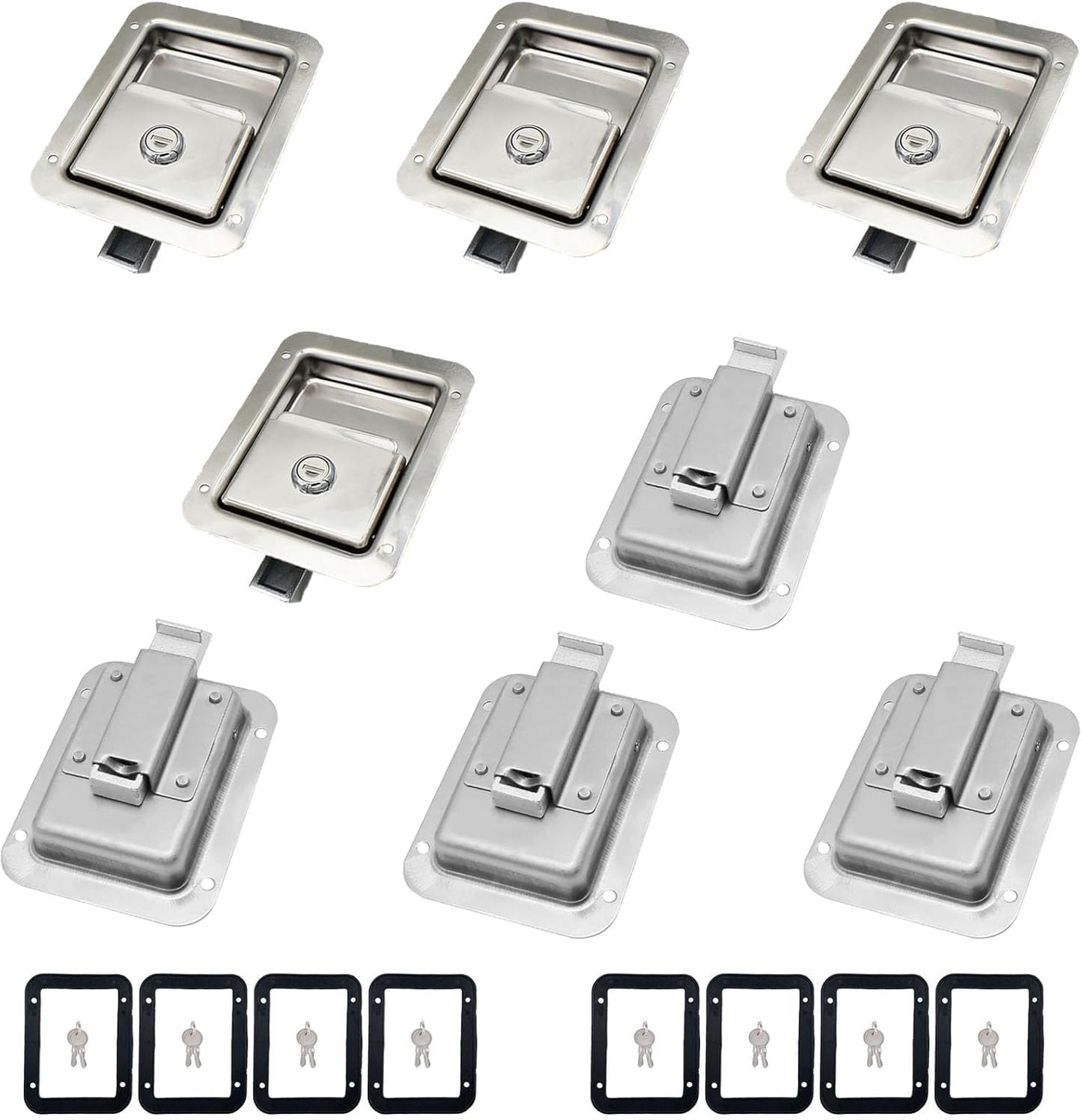 8 Pack Heavy Duty Stainless Door Lock Latch for Trailers