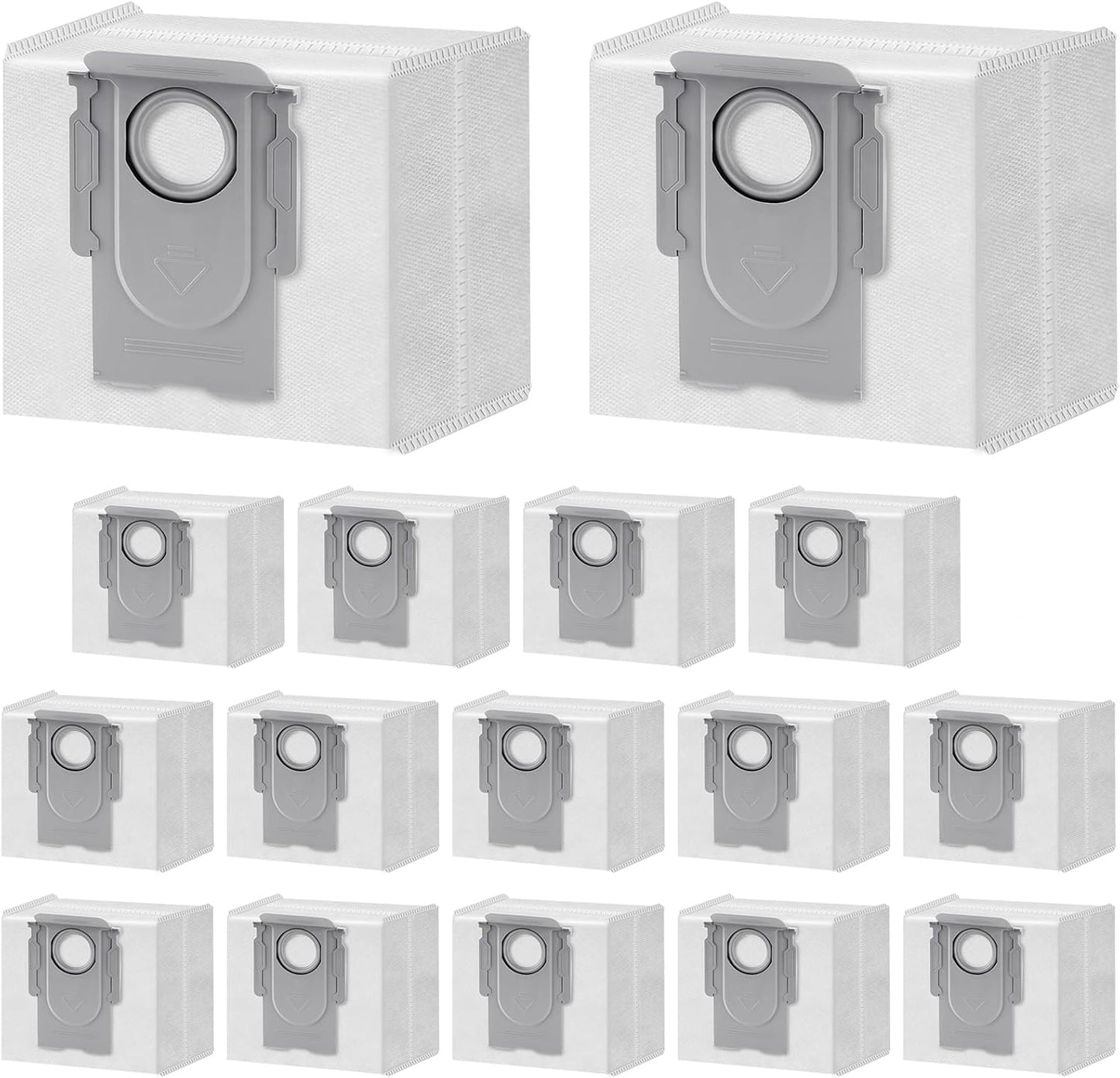 Lacvik 16 Pack Q5 Dust Bags - 3.6L Capacity for Roborock & Xiaomi Robots