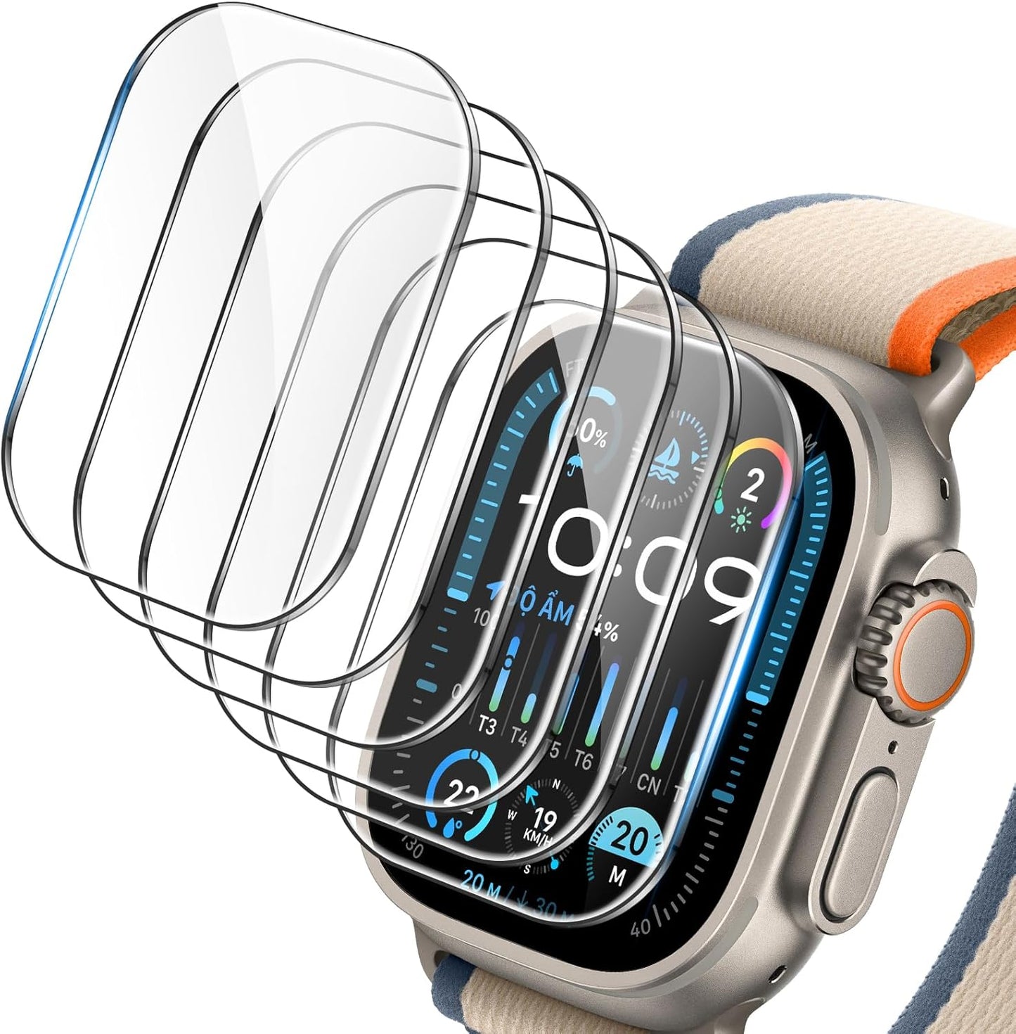 HD Clarity Shatterproof Apple Watch Screen Protector