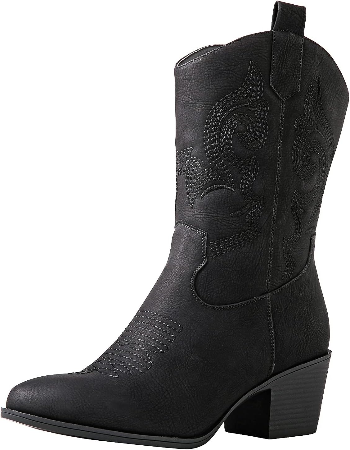 GLOBALWIN Women's Mid Calf Cowboy Boots for Stylish Outfits