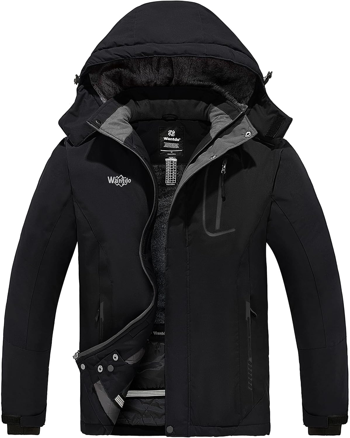 wantdo Men's Waterproof Ski Jacket - Stay Warm & Dry
