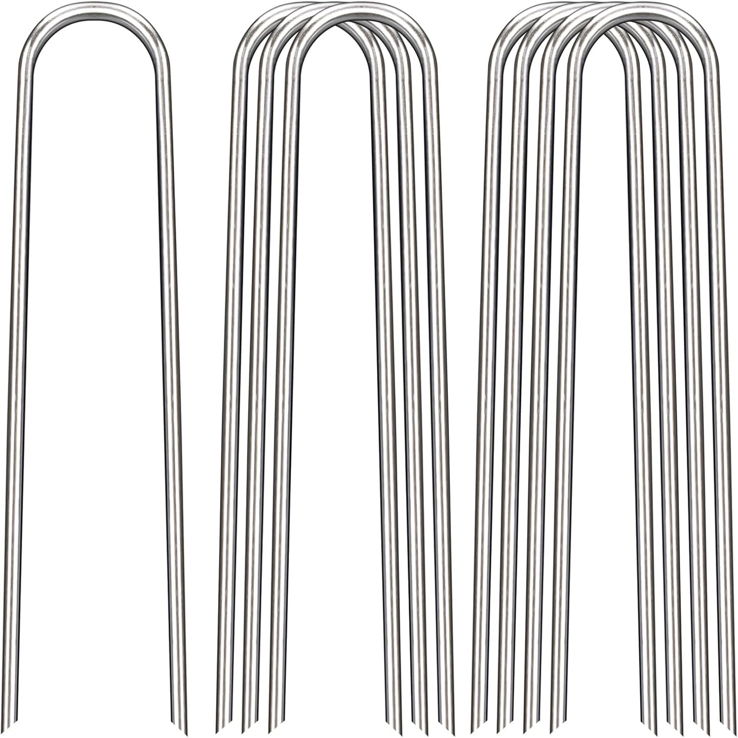 12 Inch Heavy Duty Landscape Staples for Garden and Outdoor Use