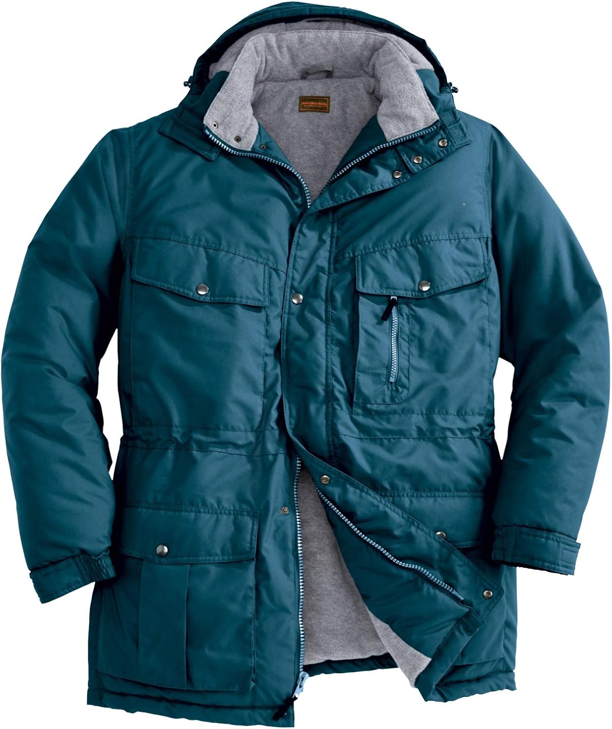 Boulder Creek Men's Big & Tall Fleece-Lined Parka with Hood