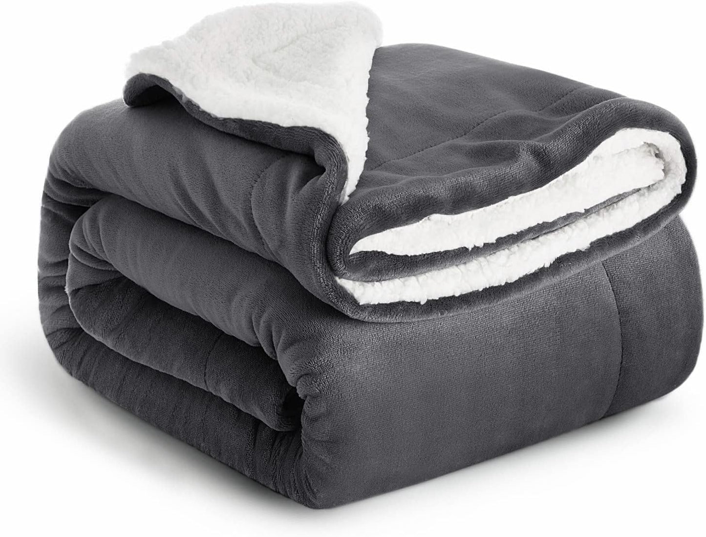 IR Imperial Rooms Sherpa Blanket Queen Size for Cozy Warmth