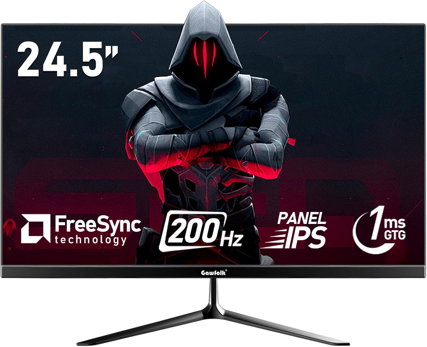 FHD 1080p 24.5 Gaming Monitor: 1ms Response, Bezel-Free Design
