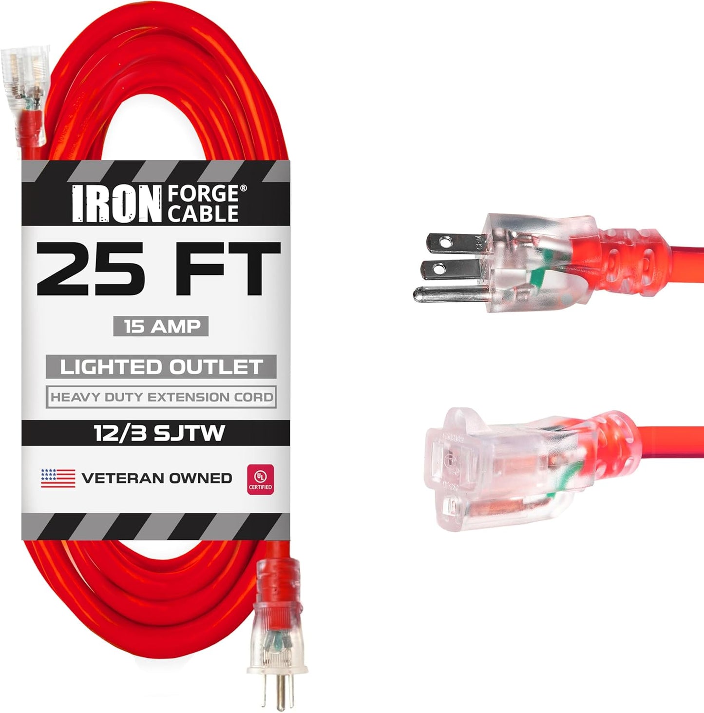 Iron Forge Cable 25 ft Lighted Outdoor Extension Cord Review