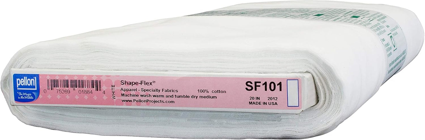 Pellon SF101 Shape-Flex Cotton Woven Fusible Interfacing 20in