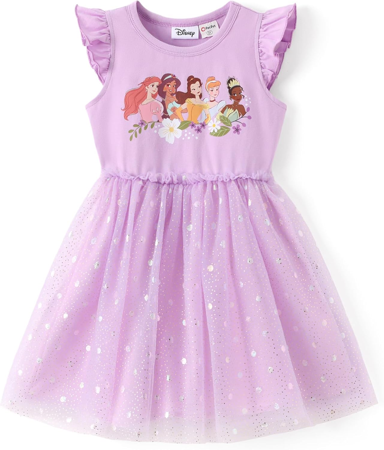 Disney Princess Dress for Toddlers: Ruffle Long-Sleeve Tulle