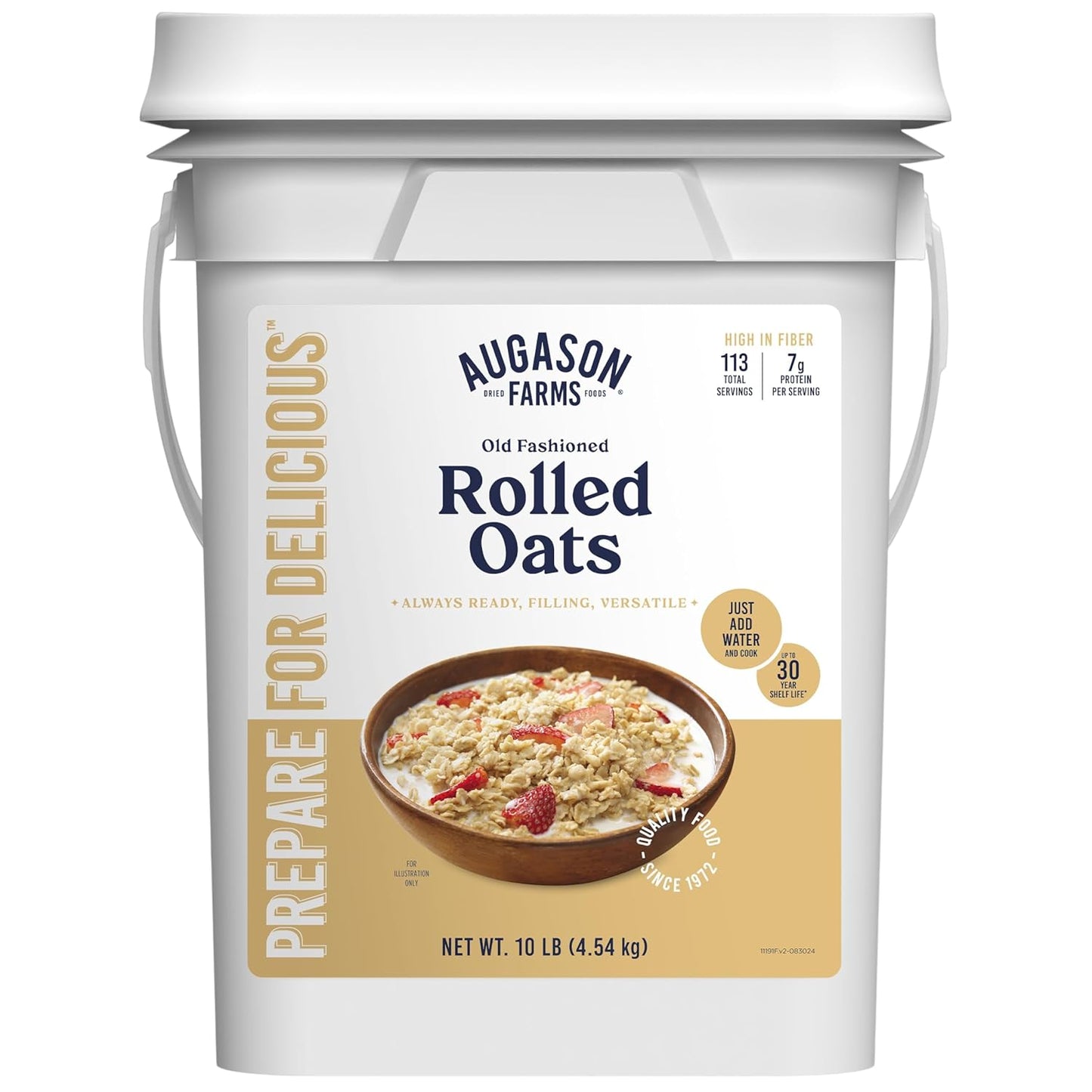 Augason Farms Regular Rolled Oats for Emergency Food Supply