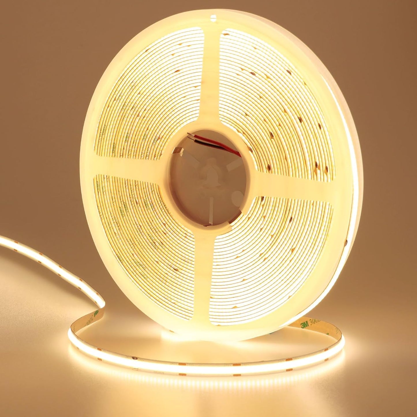 49.2ft COB LED Strip Light for Warm White Home Decor
