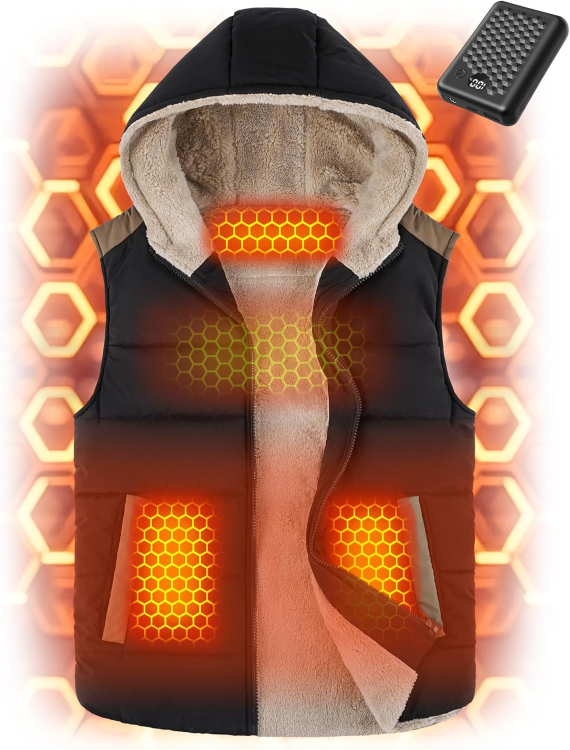 MNZZ Graphene Heated Vest for Women with Large Capacity Battery