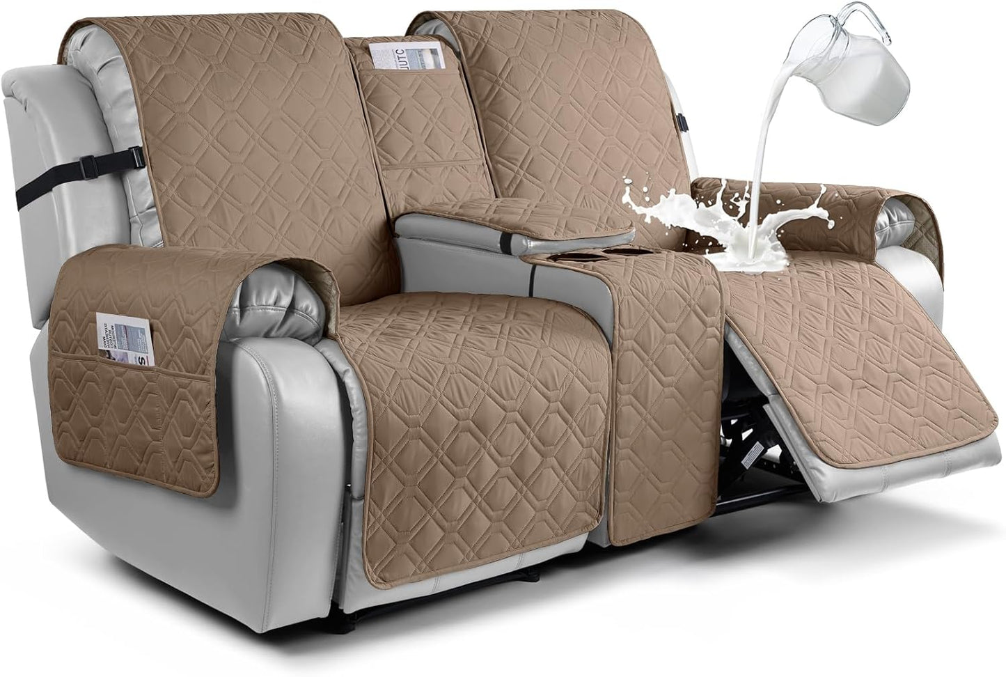 VANSOFY Loveseat Recliner Cover 100% Waterproof for Pets