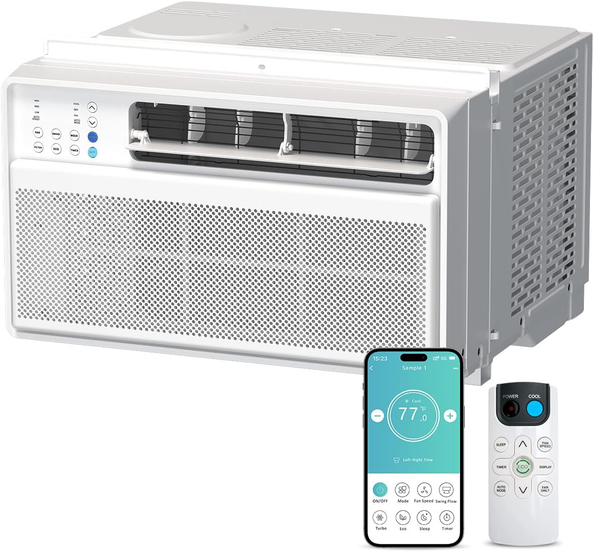 12000BTU Smart Inverter Window Air Conditioner for Comfort