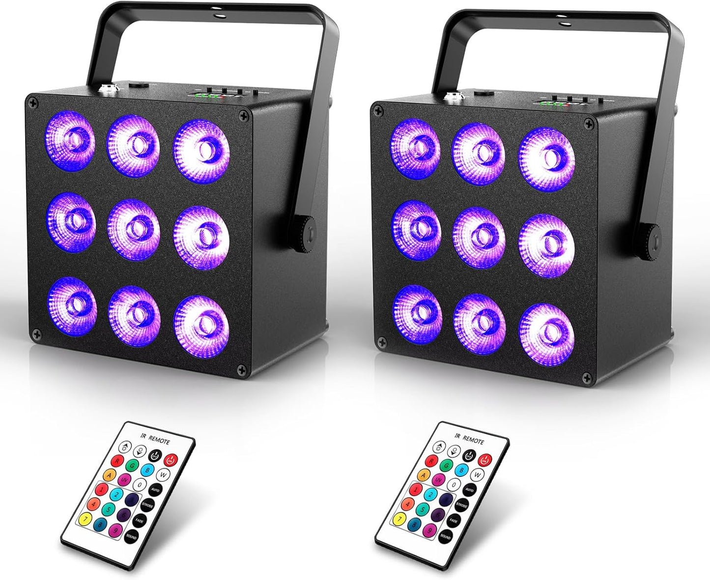 Battery Powered Stage Par Light - 54W RGBWA+UV 6IN1 Uplight