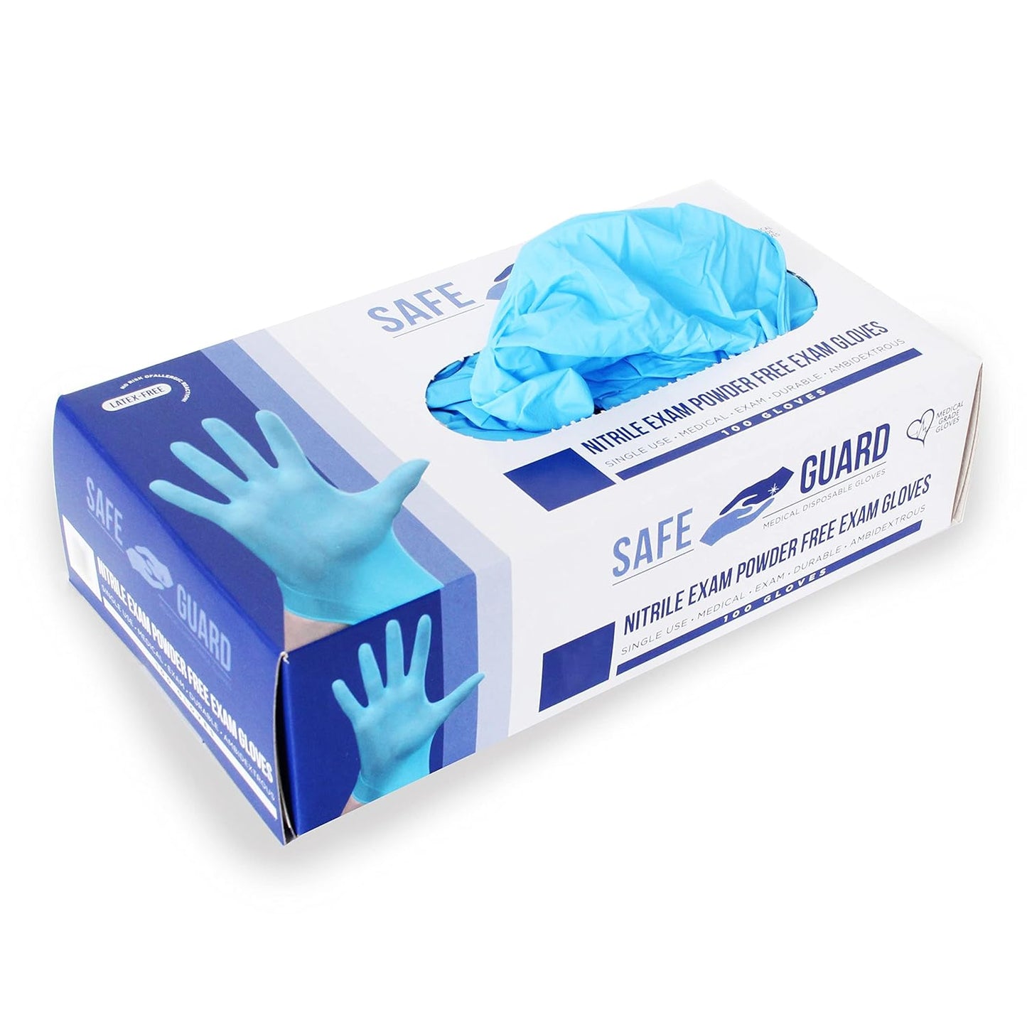 Safeguard Nitrile Gloves, Latex-Free Protection