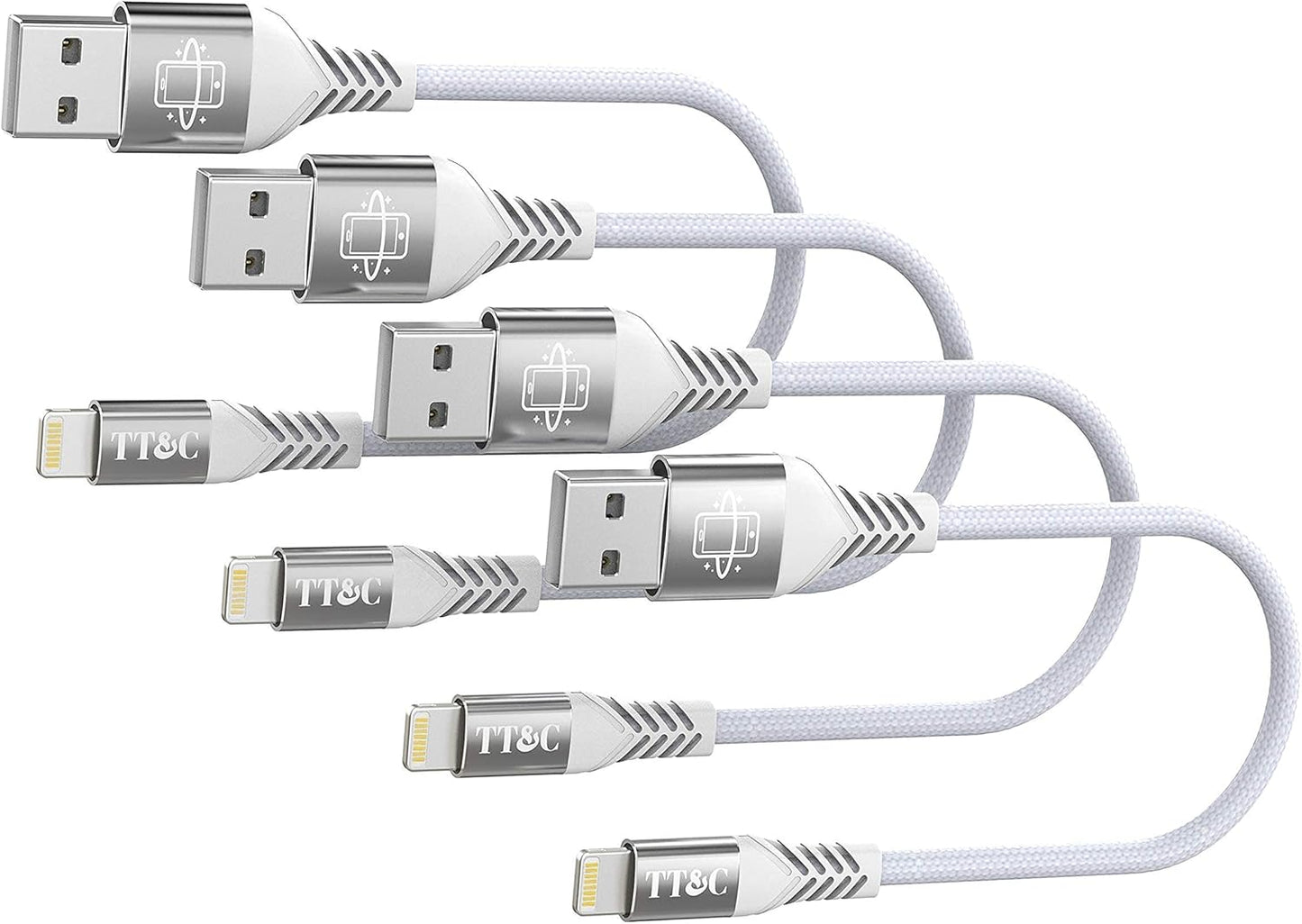 Fast Charge: 6 Short iPhone Cable for iPhone 14/13/12