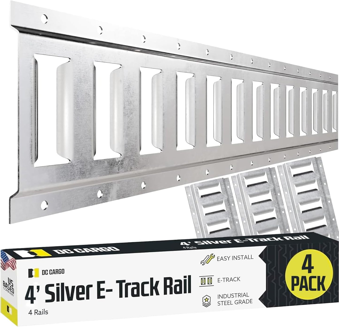 E Track Tie Down Rail Kit 4ft for Secure Cargo & Heavy Loads